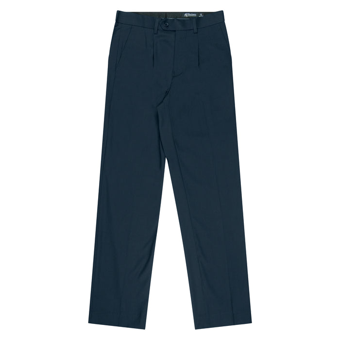 PLEATED PANT MENS PANTS - NAVY - RUNOUT