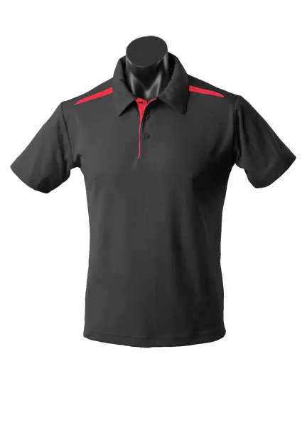 PATERSON KIDS POLOS - BLACK/RED - RUNOUT